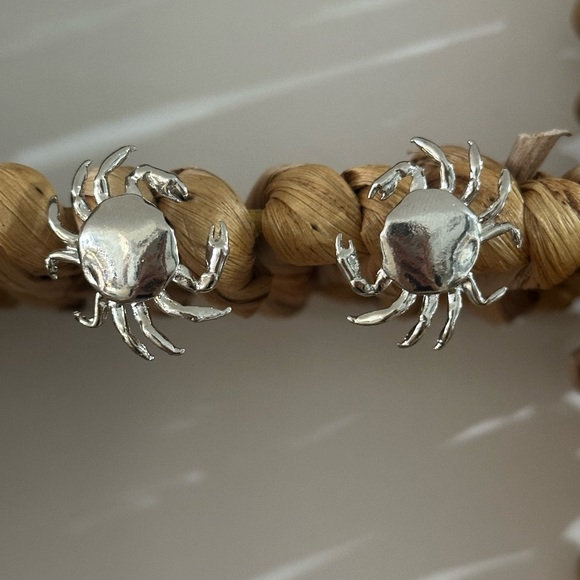 Silver Crab Earrings - Picture 9 of 17
